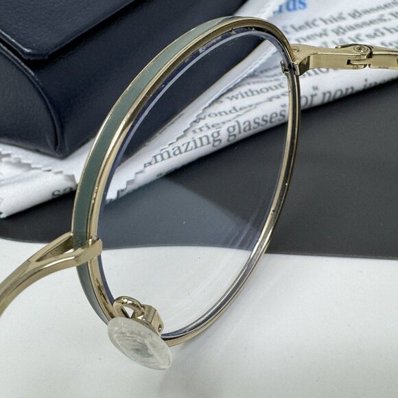 warby parker garrison m 1709 Polished Gold Ivy Round Eyeglasses Frames 50-19 140 - Picture 10 of 15